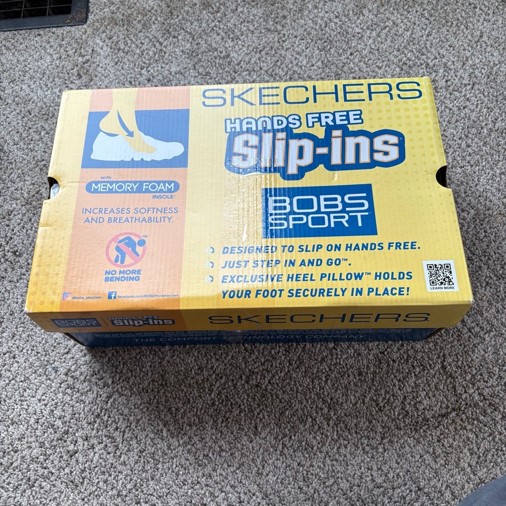 SLIP INS Skechers BOBS White Athletic Shoes - Picture 6 of 8